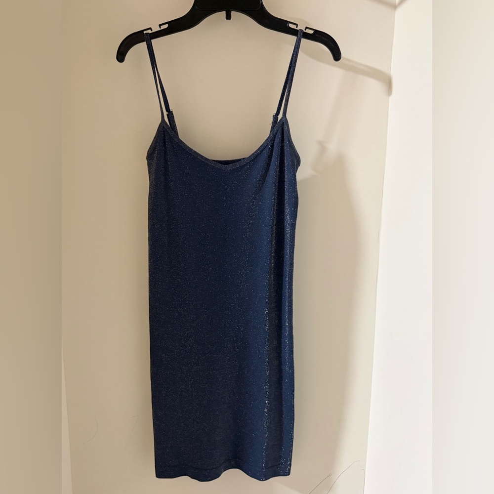 Free People Navy Blue Slip Dress